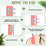 18 Pcs Bra Strap Hider Bra Strap Holders for Slipping Dress Retainers Clip to Hide Shoulder Keep in Place