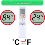Replacement for DAIKIN AC Air Conditioner Remote Control, Compatible with ARC452A9 ARC452A10 ARC452A19 ARC452A20 ARC452A21 ARC452A23 ARC466A36