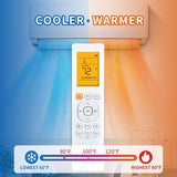 Replacement Remote Control Compatible with Pioneer 12,000 BTU 21.4 SEER2 Ductless Mini-Split Inverter+ Air Conditioner - Front View