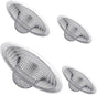 4PCS Heavy Duty Stainless Steel Sink Strainer,Sink Basket Set, Fits Most Kitchen Sinks 4.5'', Bathroom Sinks 2.75'',Shower Drains