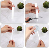 50 Pcs Humidifier Sticks Diffuser Cotton Filter Sticks Plug in Refills 5.35 X 0.3 Inch Mini Humidifier Wick Stick Replacement for Cool Mist Portable Diffuser - Top-Down View