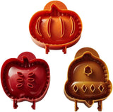 Fall Hand Pie Molds Apple, Acorn & Pumpkin, Fall Hand Pie Molds Set of 3, Mini Pie Mould Dough Press Mold Tool, Perfect Kitchen Tools Accessories for Hand Pies, Pierogi, Ravioli, Calzone & Empanada - Side View