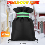 20 Pack Outdoor Faucet Cover for Winter 8.2 x 5.9 Inch Garden Socks with Reflective Strips Freeze Protection Pipe Insulation Reusable Wall Taps Outside - Front View