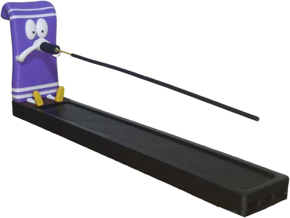 Towelie Servietsky Incense Holder, Handcrafted Incense Burner Holder, Realistic Crafts, Incense Holder for Sticks, Interchangeable Glasses Incense Burner Best for Meditation, Home, Office A A