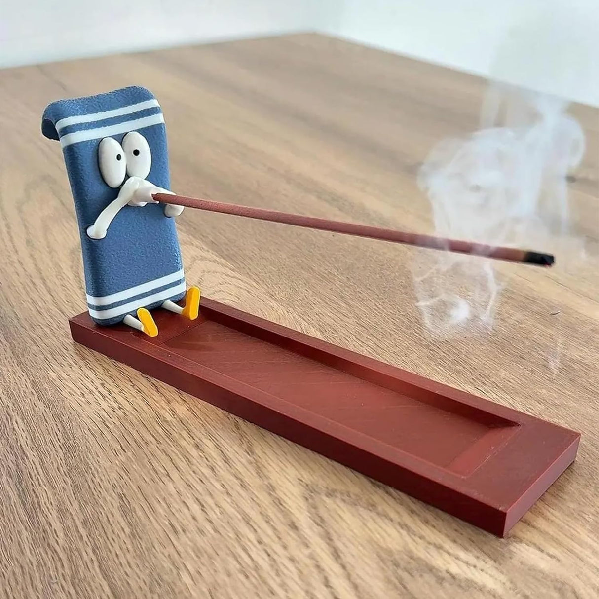 Towelie Servietsky Incense Holder, Handcrafted Incense Burner Holder, Realistic Crafts, Incense Holder for Sticks, Interchangeable Glasses Incense Burner Best for Meditation, Home, Office A A