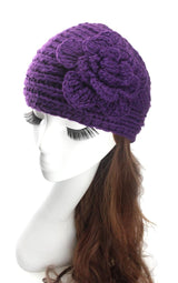 Chunky Knit Headband Crochet Headbands Hair Band Winter Ear Warmer for Women - Side View