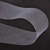 2 inch Wide Polyester White Horsehair Braid, Selling Per Roll/ 50 Yards - Side View