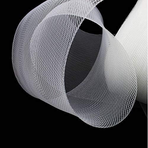 2 inch Wide Polyester White Horsehair Braid, Selling Per Roll/ 50 Yards