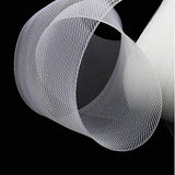 2 inch Wide Polyester White Horsehair Braid, Selling Per Roll/ 50 Yards - Top-Down View