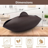 Silicone Bread Maker, Silicone Bread Bowl Loaf Pan for Homemade Baking Bread - Top-Down View