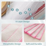 Wood Fiber Kitchen Dishcloths 10 Pack, Reusable and Absorbent Dish Cloths & Dish Towels, No Odor, 8-Layes-Super Absorbent for Kitchen Counter, Dish Washing, Appliances, Car, (12in x12in) - Side View