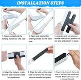 Industrial Grade Mattress Lifter Mattress Lifting Solution & Long Lasting Tool For Stress Frees Bed Making ABS Under Mattress Elevator Mattress Tucking Tool Senior Friendly Bed Making Time Bed - Side View