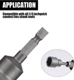 2 Pack RV Scissor Jack Socket, Camper Travel Trailer Jack Drill Adapter, 19mm Hex Drive, 1/4 Inch Hex Shank