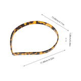 Healifty Leopard Print Thin Headband for Women Stylish Hair Decoration Flexible Fit Party Hairband for Hair and Everyday Wear