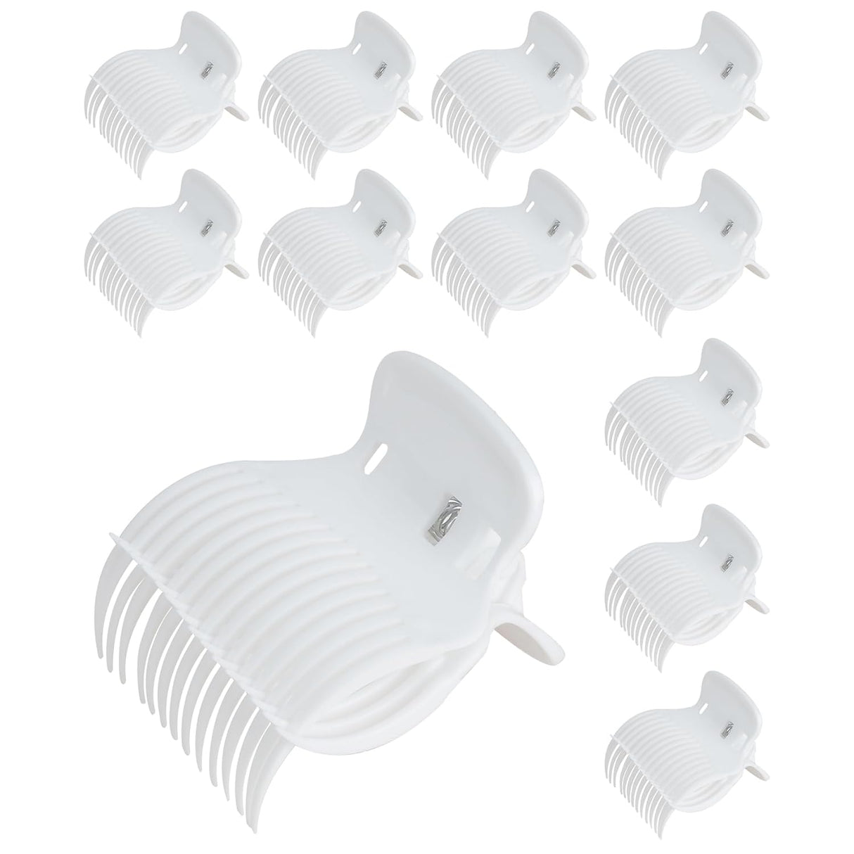 Hair Roller Clips Set - Curling Clips for Hot Rollers and Curlers (12 Pcs)