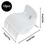 Hair Roller Clips Set - Curling Clips for Hot Rollers and Curlers (12 Pcs)