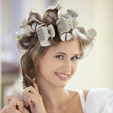 Hair Roller Clips Set - Curling Clips for Hot Rollers and Curlers (12 Pcs) - Top-Down View