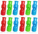 New Squeeze Clips for Chips & Other Food Bags - Grip Sticks & Sealers - Snack Closure - Plastic Sealing Clip for Bread - Colorful 12PC - Side View