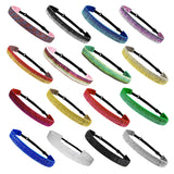Glitter Headbands Adjustable Non-Slip Head Bands Cute Elastic Hair Accessories For Gymnastics-Sparkly Hair Bands Gifts Stretch Fashion Headbands For Women, White - Front View