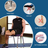 Chair Leg Tips Caps,  1 Inch Non Slip Rubber Bar Stool Caps 16 Pcs Furniture Feet Covers for Floor Protection, White inches - Side View