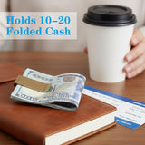 6 Pack Stainless Steel Money Clip Metal Cash Holder Credit Business Pocket Wallet Small Men's Slim Clips Card - Side View