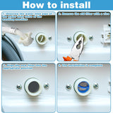 20Pcs Washing Machine Water Filter, Inlet Valve Filter Hose Washer with Screen Inline - Top-Down View