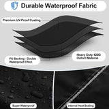 OutdoorLines Waterproof Outdoor Patio Heater Covers with Zipper and Storage Bag, Dust-proof UV-Resistant Windproof Propane Heavy Duty Heater Cover for Standing Heater, 1 Pack-89Hx33Dx19B inch Black