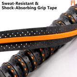 5PCS Tennis Racket Grip Tape, Racket Overgrip Tape That Stays Dry & Absorbs Sweat with Velvety Comfort. for Tennis Rackets,Fishing Rods.Wrap Your Racquet for High Performance - Side View