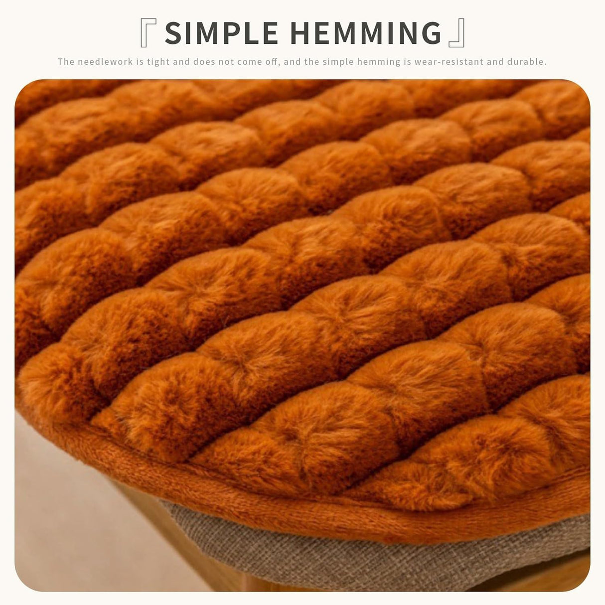 Set of 4 Chair Cushion with Ties for Dining Chairs [45x47cm] Non Slip Kitchen Dining Chair Pad and Seat Cushion with Machine Washable(@6)