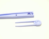 Plastic Fly Swatter with Tweezers, Bugs Whisk and Fly Killer with Pincers (3) - Front View