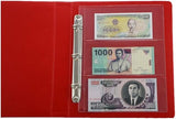 10 Sheets 3-Pocket Clear Paper Bill Holder Stamp Coin Collector Loose Leaf Sheet Collecting Album Page Random - Side View