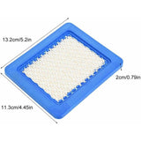 Briggs Stratton 491588 Air Filter - 5-pack Replacement Filters for Lawn Mowers - Side View