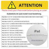 iPad Air 3 \u0026 Pro 10.5 Case 10.2 Inch Protective Cover Black - Rear View