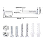 4-pack 95mm Ceiling Light Bracket - Compatible with Chandeliers & Pendant Lights - Holders & Accessories