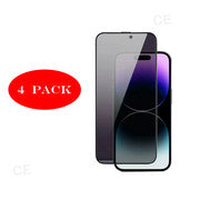 iPhone 13 4-Pack Privacy Screen Protector Tempered Glass Anti-Spy Protection