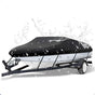16-18ft Boat Cover Trailerable Marine Grade 600D Black