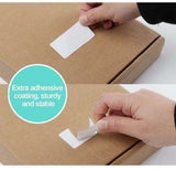 White self-adhesive labels - 1000 sheets - Label stickers - Freezer labels - Printing paper - 6x3cm - Date labels - Writable labels - Best before and canning labels - Top-Down View