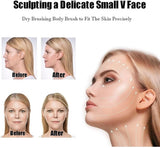 Lymphatic Drainage Facial Brush - Lymphatic Drainage Facial Massage - Chin and Jawline Modeling - Dry Facial Brush - Front View