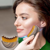 Lymphatic Drainage Facial Brush - Lymphatic Drainage Facial Massage - Chin and Jawline Modeling - Dry Facial Brush - Side View