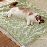Pet Mat - Soft Pet Blanket - Warm Plush Blanket for Dogs and Cats - Comfortable & Cozy Sleep Blanket - 55*45cm - Top-Down View