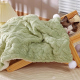 Pet Mat - Soft Pet Blanket - Warm Plush Blanket for Dogs and Cats - Comfortable & Cozy Sleep Blanket - 55*45cm - 45-Degree Angle
