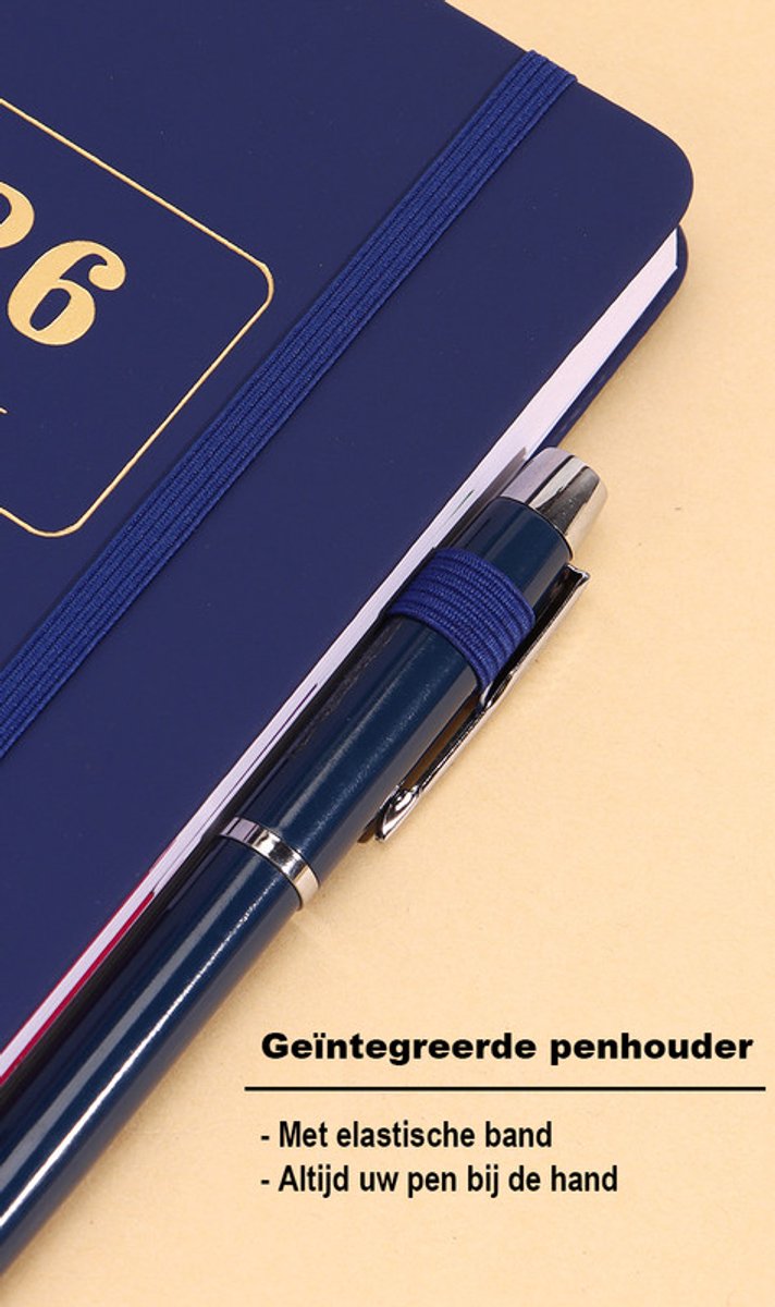 2026 Daily Planner – 2026 Adult Agenda – 1 Day on 1 Page – 365 Day Planner & Notebook – 14.0*20.8cm – Purple