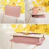 Pink Stars Handbag for Girls - Detachable Chain - Three Compartments - Large Capacity - Handbag