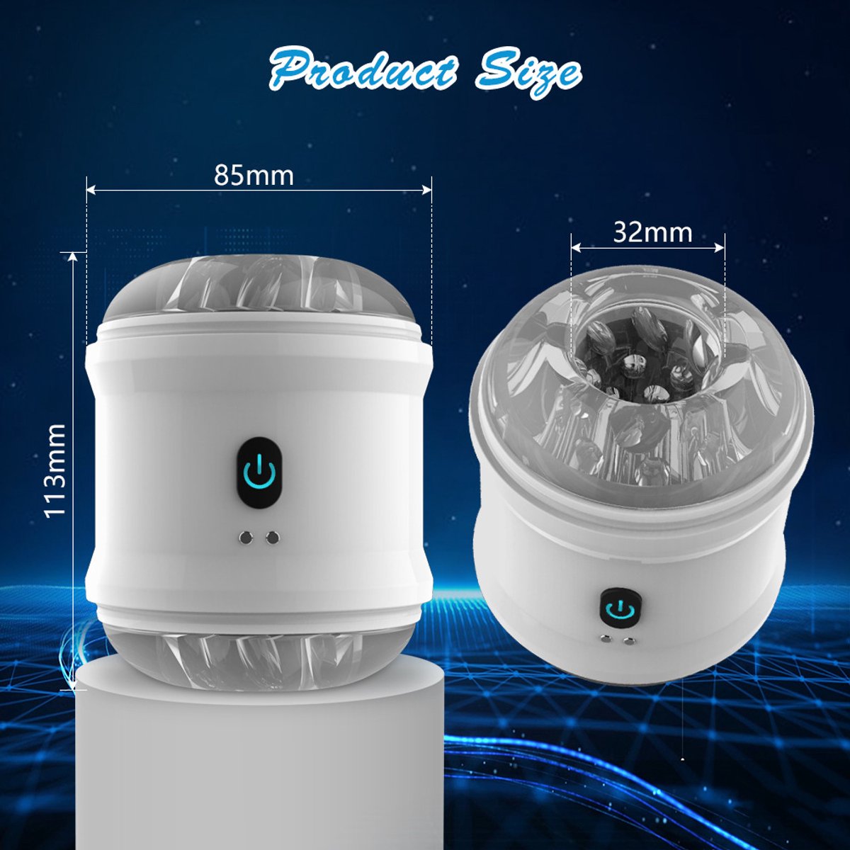 Sex Toys for Men - Sex Toys for Couples - Sex Games - Sex Toys - Men's Trainers - Masturbators - Fully Automatic Vibrating Penis Suction Trainer - Electric Penis Insertion Trainer