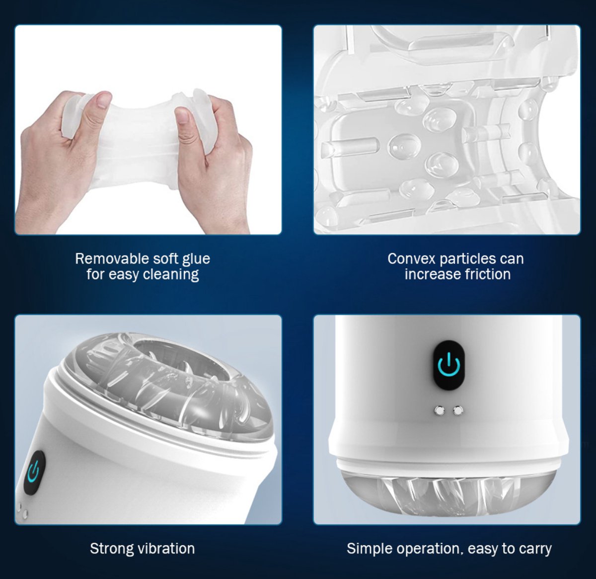 Sex Toys for Men - Sex Toys for Couples - Sex Games - Sex Toys - Men's Trainers - Masturbators - Fully Automatic Vibrating Penis Suction Trainer - Electric Penis Insertion Trainer