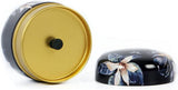 Tea Box | Tea Box - Round Tins - Vintage - 6-Pack - 10 oz Tea Box Loose Tea | Vintage style storage containers for loose tea and herbs, coffee beans, spices, and sugar - Style A - Front View