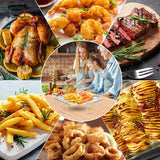 Square air fryer rack - Air fryer baking pan - Air fryer accessories - Stainless steel - 20.5 cm - Side View
