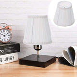 Lampshade - Table Lampshade - White Pleated Tubular Lampshade - Small - Suitable for Table Lamps and Floor Lamps - 13.5x10cm - Top-Down View