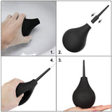 Bubble Enema Shower for Men and Women - Reusable - Clean Silicone Nozzle - Shower - Safe and Comfortable - Top-Down View
