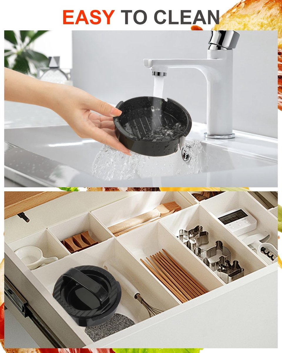3-in-1 Hamburger and Hamburger Press - Hamburger Mold - Non-stick, Durable Patty Maker for Stuffed Burgers and Sliders - Easy to Clean - Black